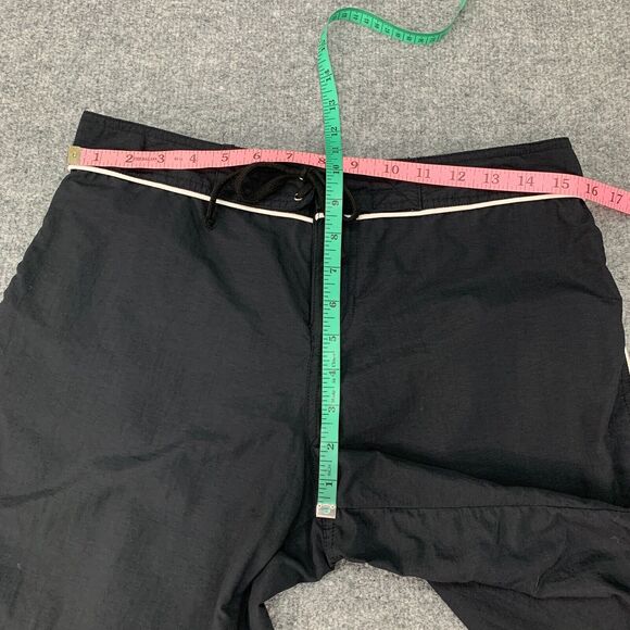 Vintage Ralph Lauren Board Shorts Mens S Small Black Nylon Drawstring Tie Beach - Picture 5 of 12